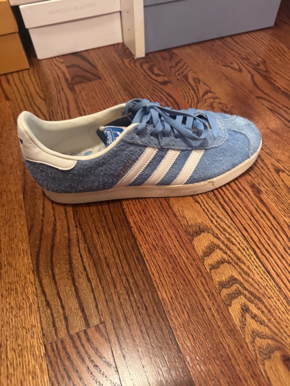 adidas Light Blue and White Women's Sneakers